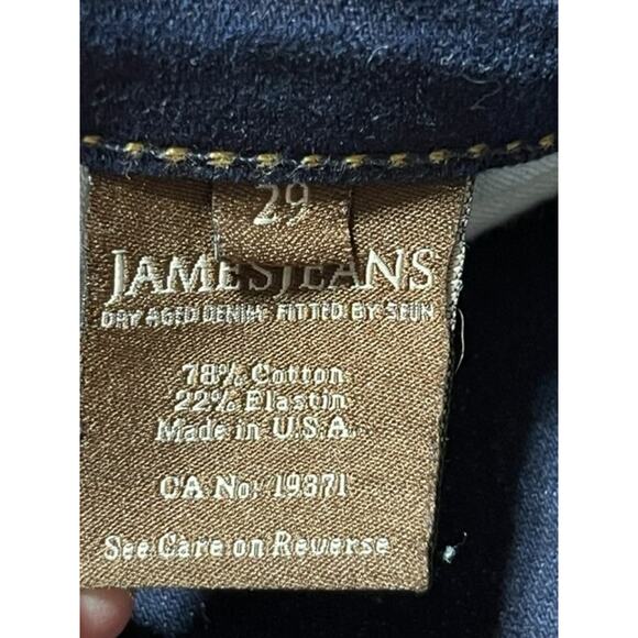 James Jeans Womens 29 Hector Low Rise Bootcut Dark Wash Denim Stretch Blue - Picture 7 of 8